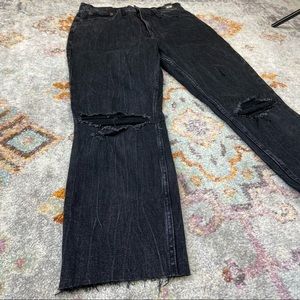 A&F ultra high rise mom jean